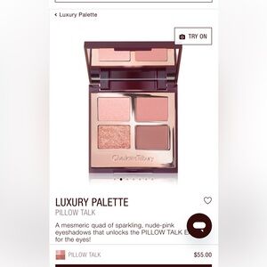 Brand New Charlotte Tilbury Pillow Talk Eyeshadow